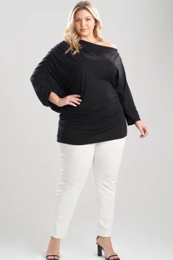 Natori Essentials|Tops, Shirts & Tunics-TENCEL™ Jersey Ruched Top