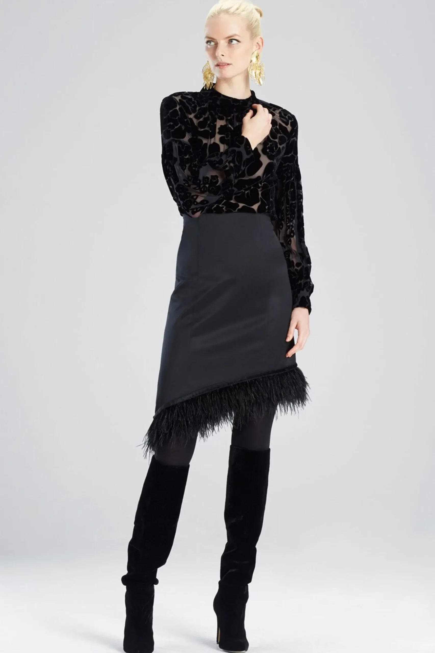 Natori Pants, Skirts & Shorts-Tuxedo Satin Skirt