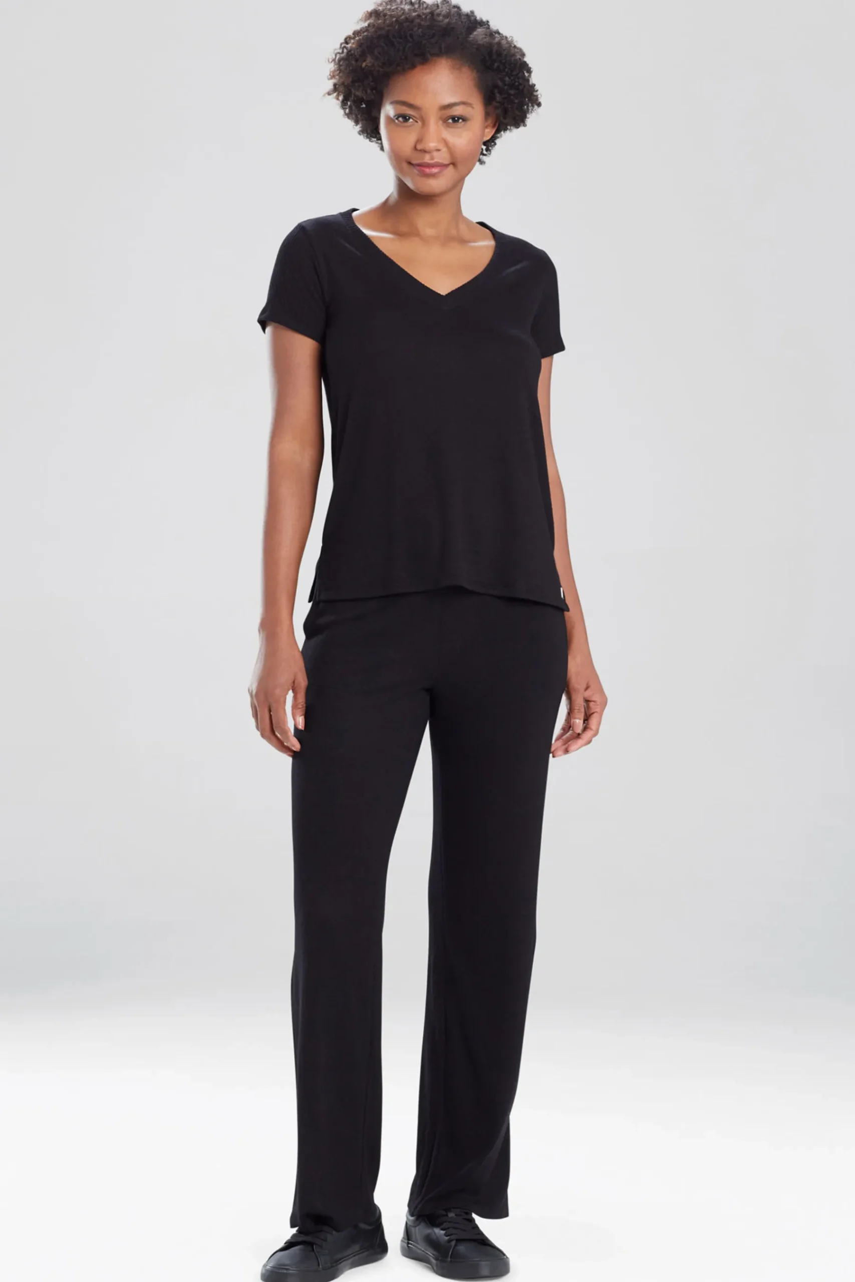 Natori Lounge Tops-Ulla V-Neck Top