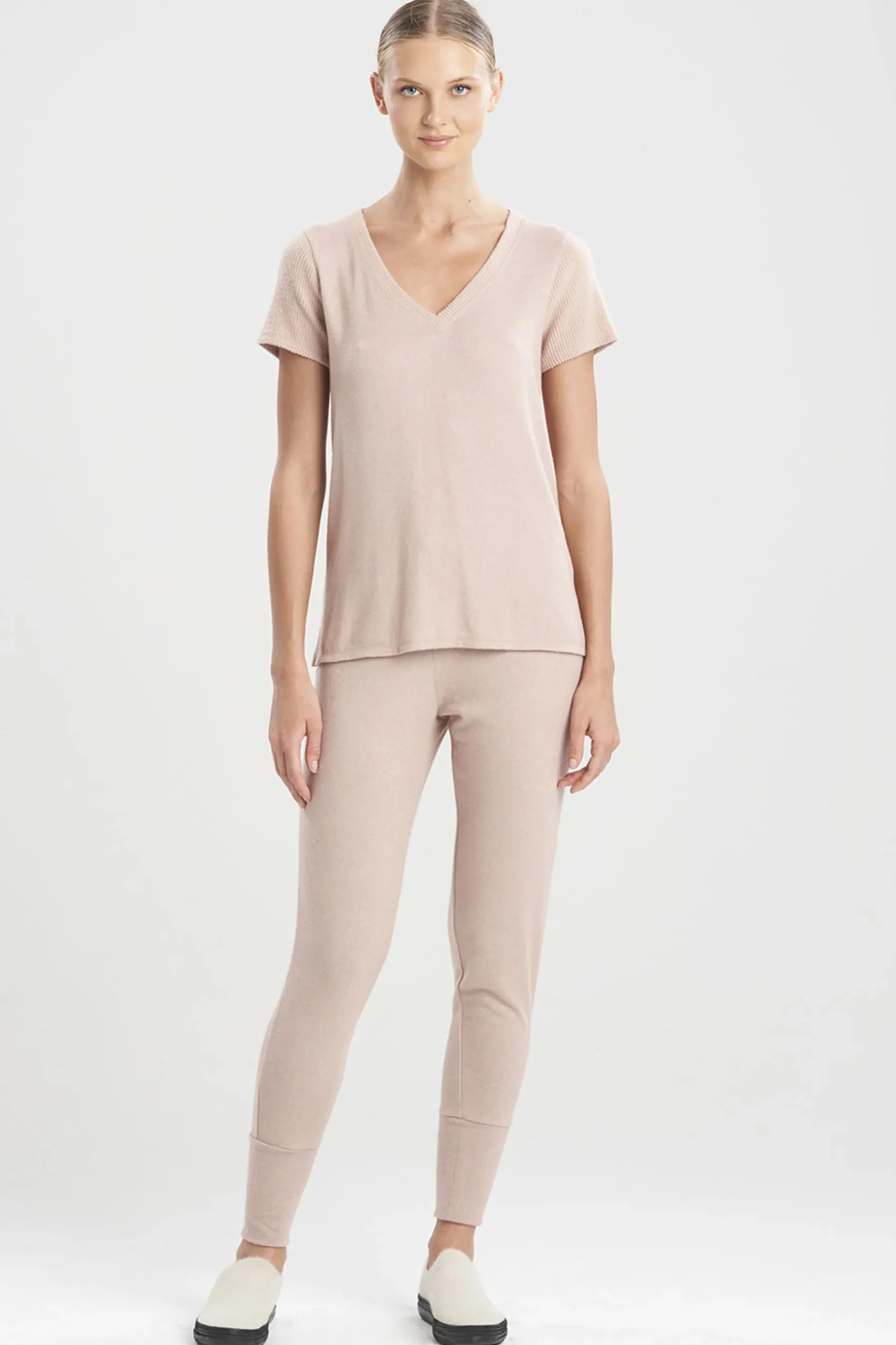 Natori Lounge Tops-Ulla V-Neck Top
