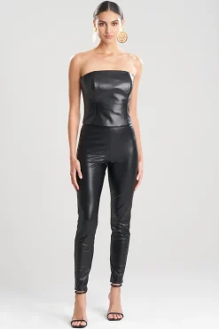 Natori Essentials|Pants, Skirts & Shorts-Vegan Leatherette Leggings