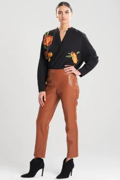 Natori Pants, Skirts & Shorts-Vegan Luxe Lambskin Ankle Pants