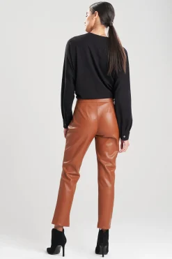 Natori Pants, Skirts & Shorts-Vegan Luxe Lambskin Ankle Pants