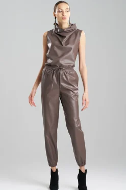 Natori Essentials|Pants, Skirts & Shorts-Vegan Luxe Lambskin Jogger Pants