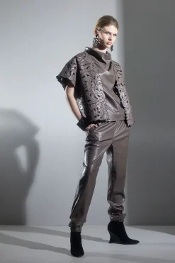 Natori Essentials|Pants, Skirts & Shorts-Vegan Luxe Lambskin Jogger Pants