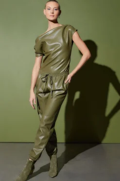 Natori Essentials|Pants, Skirts & Shorts-Vegan Luxe Lambskin Jogger Pants