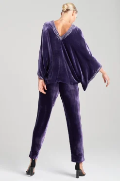 Natori Tops, Shirts & Tunics-Velvet Kimono Embellished Top