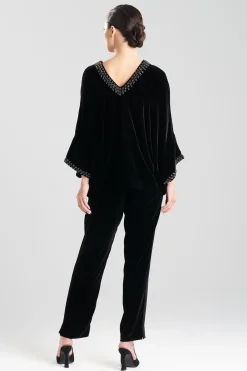 Natori Tops, Shirts & Tunics-Velvet Kimono Embellished Top