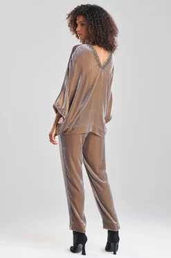 Natori Tops, Shirts & Tunics-Velvet Kimono Embellished Top