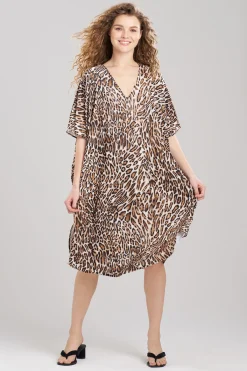 Natori Caftans|Caftan Dresses-Wilderness V-Neck Caftan
