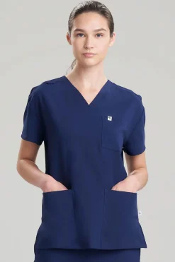 Natori Scrub Tops-Women's 3-Pocket V-Neck Scrub Top